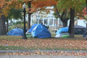 Tents fill parts of Allan Gardens on Wednesday, Oct. 19, 2022. JACK BOLAND/TORONTO SUN