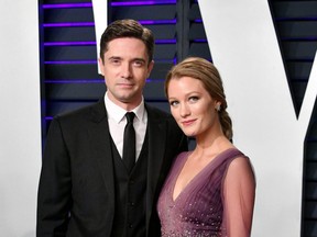 Actors Topher Grace and Ashley Hinshaw are expecting their third child together.