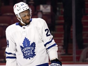 Toronto Maple Leafs forward Wayne Simmonds has had a good training camp.