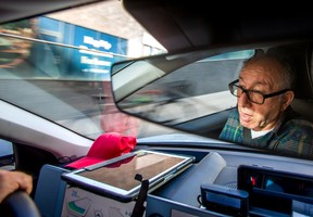 Cab driver Behrouz Khamseh drives during afternoon rush hour traffic in downtown Toronto, Ont. on Wednesday, Oct. 5, 2022. ERNEST DOROSZUK/TORONTO SUN