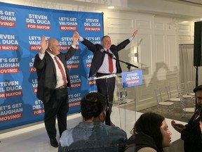 The election of Vaughan's mayor turned into a battle royale, as former Ontario Liberal leader Steven Del Duca won with a razor-thin lead.