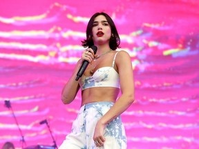 Dua Lipa performs at the Bonnaroo Music & Arts Festival in 2018.