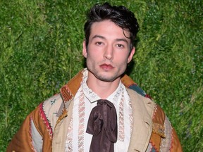 Ezra Miller attends the CFDA/Vogue Fashion Fund 15th Anniversary Event at Brooklyn Navy Yard on Nov. 5, 2018 in Brooklyn, New York.