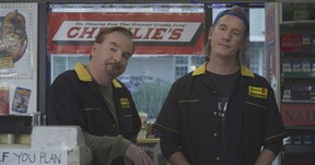 Brian O’Halloran, left, and Jeff Anderson return as Dante and Randal in Clerks III.
