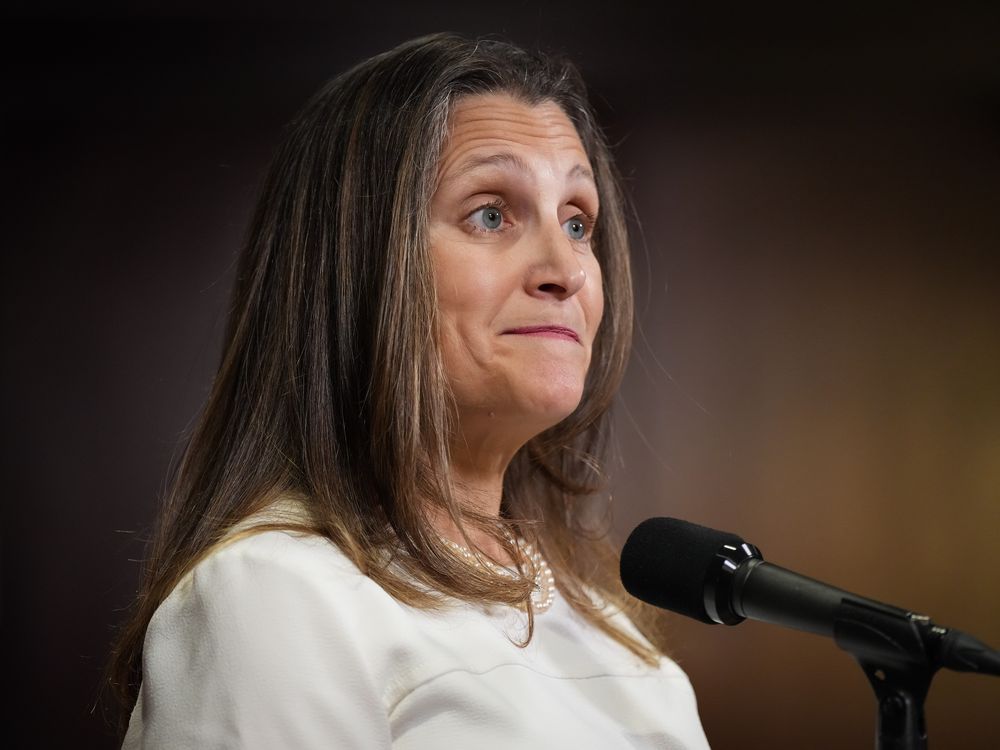 Faces Potential Recession, Freeland To Give Fall Economic Statement ...