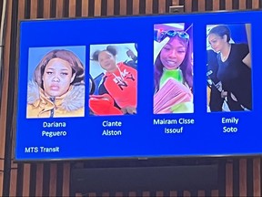 Four of the alleged “Green Goblin” gang. NYC police handout