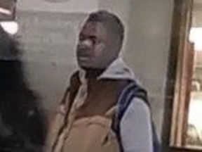 This unidentified man is suspected of committing an indecent act on a light rail TTC train at Kennedy Station Oct. 6, 2022.