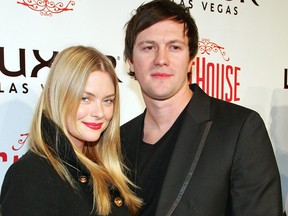 Jaime King and Kyle Newman arrive at the grand opening of the CatHouse at the Luxor Resort & Casino Dec. 29, 2007 in Las Vegas, Nevada.