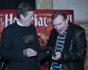 Mayor John Tory welcomes Meat Loaf to Toronto on Monday, May 15, 2017, during the launch of the musical version of his 1977 album Bat Out Of Hell at the Ed Mirvish Theatre. VERONICA HENRI/TORONTO SUN FILES
