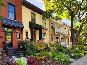 Row of homes in Montreal's Mile End neighbourhood.