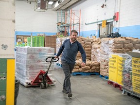 Toronto Daily Bread Food Bank CEO Neil Hetherington says 50 tonnes of food are going out daily.