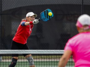 Action fron the 2021 Canadian  Pickle Ball Championships.