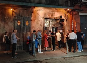 A queue forms for an evening performance at Preservation Hall. (DAVE POLLARD/Toronto Sun)