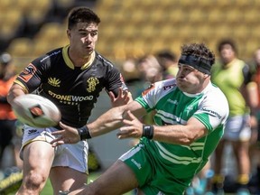 The Toronto Arrows have signed New Zealand hooker Gene Syminton (right), shown playing for the Manawatu Turbos during the 2020 NPC season in a handout photo, for the 2023 Major League Rugby season.