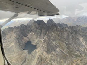 View of the Tombstone mountains from our flight. TERRY KOSHAN/TORONTO SUN