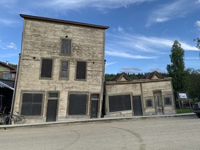 Original Gold Rush buildings in Dawson City, known as the Kissing Buildings. TERRY KOSHAN/TORONTO SUN