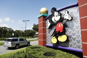 A view of Mickey Mouse at the Walt Disney World theme park entrance on July 9, 2020 in Lake Buena Vista, Florida. (Photo by Octavio Jones/Getty Images)