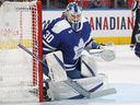 Matt Murray played in goal for the Toronto Maple Leafs on Saturday.