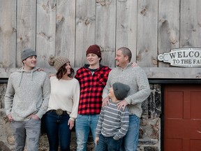 Heather and Dan Hope and their three sons quickly discovered operating a Christmas tree farm is a year-round venture. HEATHER PROSSER PHOTOGRAPHY