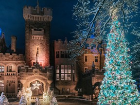 Christmas At The Castle with Holiday Lights.