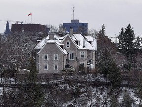 A view of 24 Sussex Drive, the official residence of the Prime Minister of Canada, on Nov. 18, 2022.
