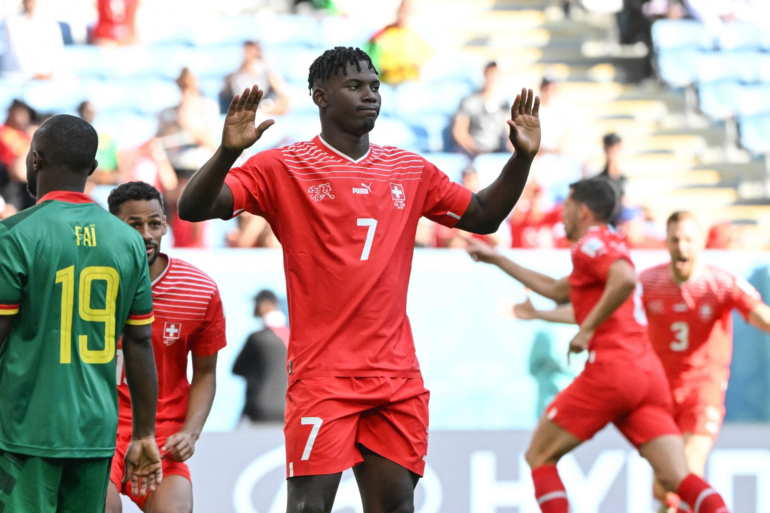 Cameroon fans celebrate after historic 1-0 victory over Brazil, Qatar  World Cup 2022