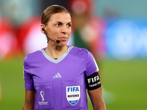 Fourth official Stephanie Frappart before the match between Portugal and Ghana.