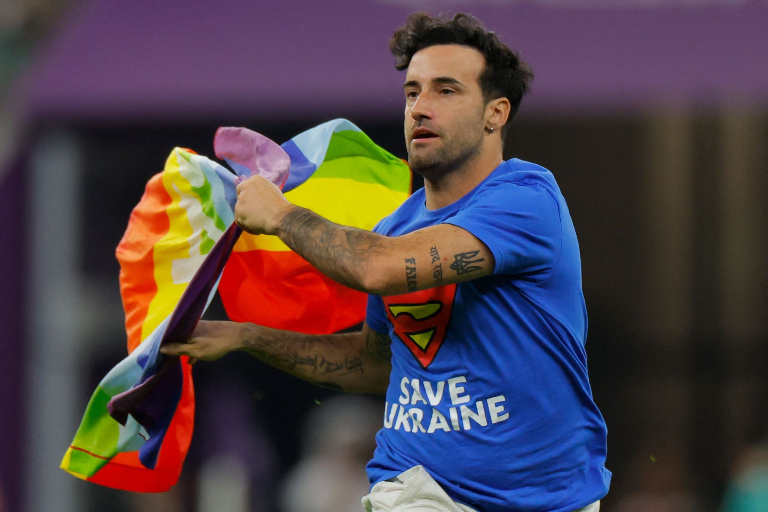 Protester with rainbow flag banned from World Cup matches Toronto Sun