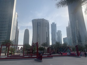 Downtown Doha on a balm 30 C day in November.