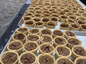 Some of the variety of butter tarts awaiting visitors at this year's Royal Agricultural Winter Fair