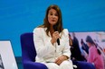 US businesswoman and philantropist Melinda Gates speaks during the Generation Equality Forum, a global gathering for gender equality convened by UN Women and co-hosted by the governments of Mexico and France in partnership with youth and civil society, at the Carrousel du Louvre in Paris on June 30, 2021. (Photo by LUDOVIC MARIN/AFP via Getty Images)