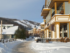 An early morning capture of the village at Blue Mountain Resort on the outskirts of Collingwood, Ont.