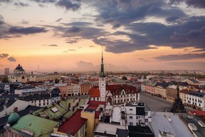 A medieval astronomical clock stands out in the central part of Olomouc. GETTY IMAGES