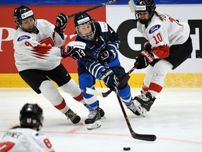 Riikka Sallinen helped the Finland to the 2018 Olympic bronze at age 44.