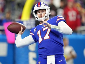 Josh Allen and the Buffalo Bills are favoured to beat the Lions today.