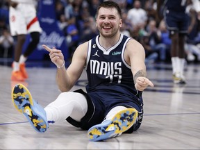Mavericks guard Luka Doncic will be a handful for the Raptors to contain on Saturday night.