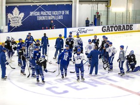 Toronto Maple Leafs during practice at the Ford Performance Centre the Etobicoke area of Toronto on Tuesday November 1, 2022. Ernest Doroszuk/Toronto Sun/Postmedia
