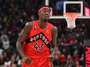 Toronto Raptors forward Pascal Siakam the past 10 games with a strained groin.