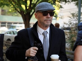Director Paul Haggis arrives at New York State Supreme Court for his civil trial in New York City, Oct. 19, 2022.
