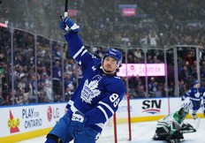 Speedy forward Nick Robertson was back in the Maple Leafs' lineup on Wednesday night.