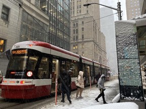 Winter arrived Tuesday in Toronto after several days of unseasonable warmth had lulled everyone into a false sense of security.