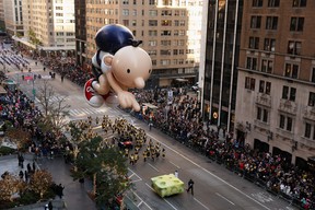 The Diary of a Wimpy Kid balloon depicting Greg Heffley is seen during the Macy's 96th Thanksgiving Day Parade in Manhattan, New York on November 24, 2022.