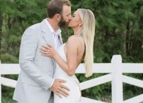 Dustin Johnson and Paulina Gretzky the day before their wedding. Gretzky shared more photos of the bash on Instagram. PAULINA GRETZKY/ INSTAGRAM