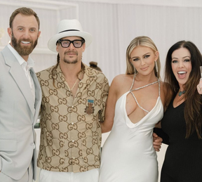 The happy couple with Kid Rock and a friend. PAULINA GRETZKY/ INSTAGRAM