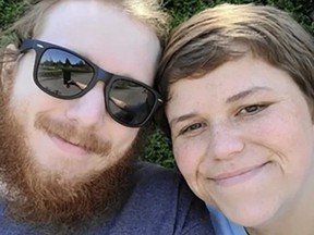 Travis Juetten, 26, and his wife Jamilyn Juetten, 24, were the victims of a knife attack in their home in 2021. He died, she survived.