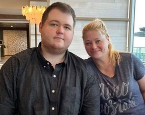 Accused Colorado Club Q killer Anderson Aldrich with mom Laura. FACEBOOK
