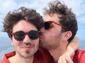 Ben Platt and Noah Galvin are pictured in an Instagram photo.