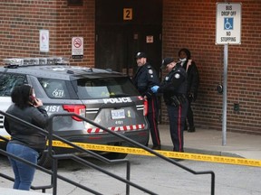 Toronto Police were on scene at Birchmount Park C.I. in Scarborough after a student was fatally stabbed on Nov. 14, 2022