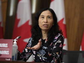 Chief Public Health Officer of Canada Dr. Theresa Tam speaks during a news conference on the COVID-19 pandemic in Ottawa on Tuesday, Dec. 22, 2020.