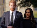 Prince Harry and Meghan Markle at Windsor Castle on Sept. 10, 2022.